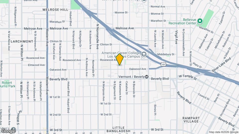 406 1/2 N Kenmore Ave Map and Location Details