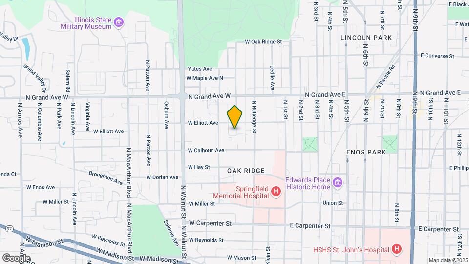 1031 N Franklin Ave Map and Location Details