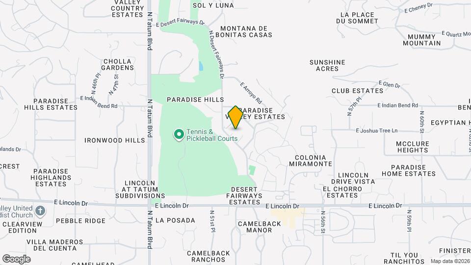 6723 N Desert Fairways Dr Map and Location Details