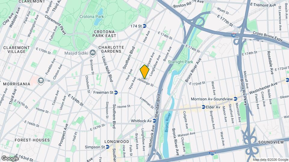 993 Jennings St Map and Location Details