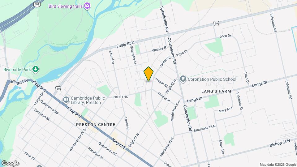 429 Garden St Map and Location Details