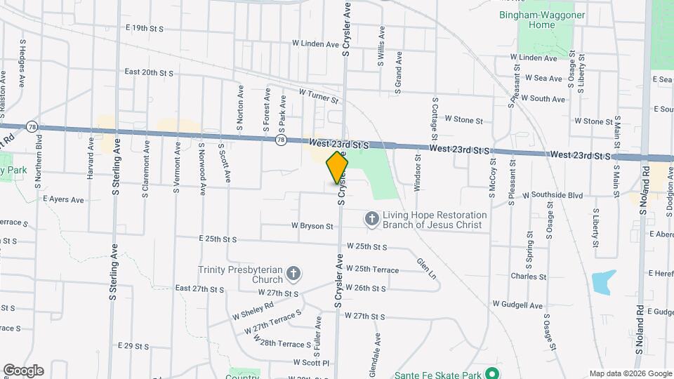 2356 S Crysler Ave Map and Location Details