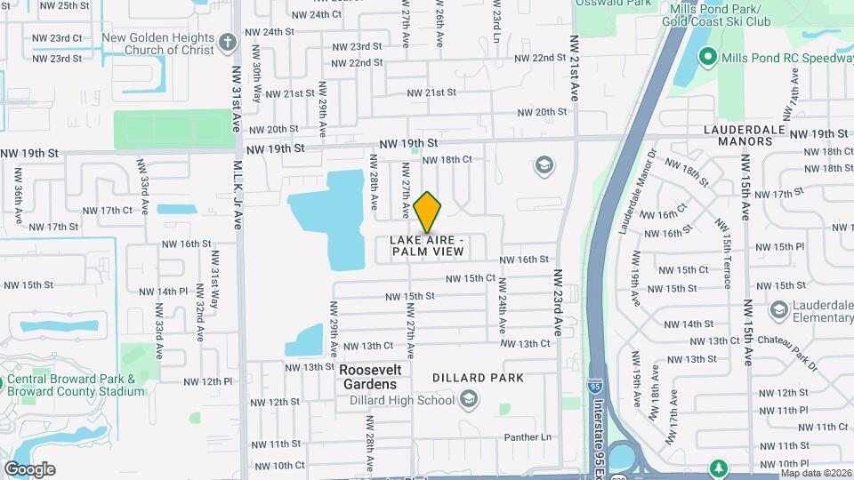 1650 NW 26th Terrace Map and Location Details