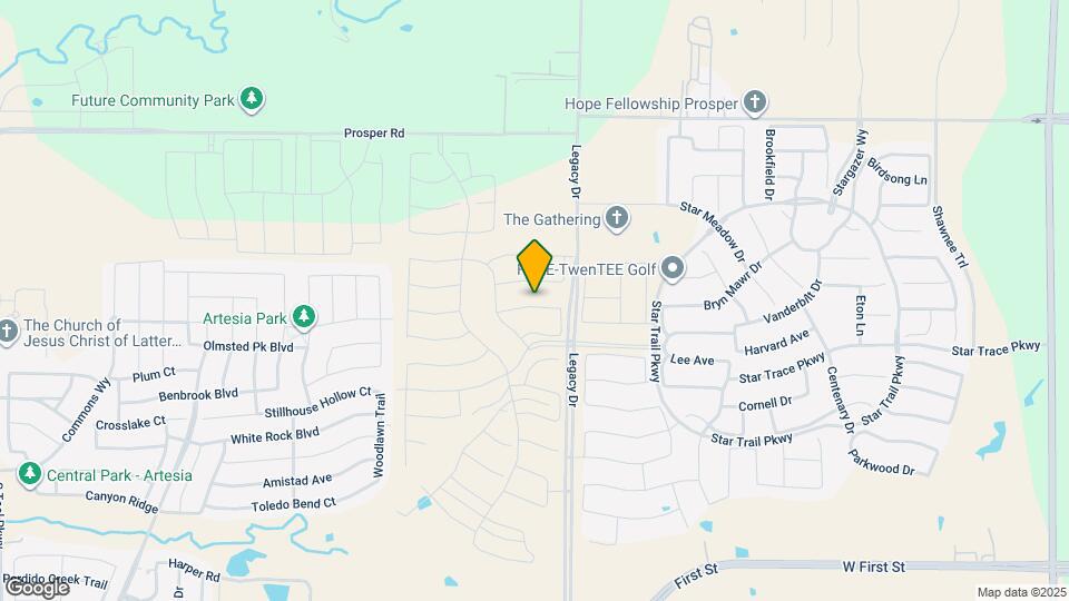 2500 Whitewood Dr Map and Location Details