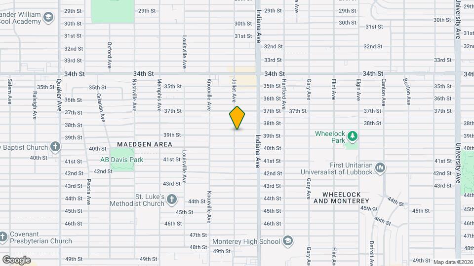 3418 39th St Map and Location Details