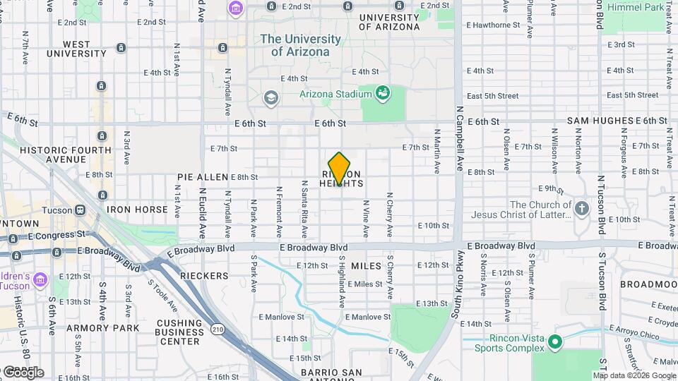 1345 E 9th St Map and Location Details