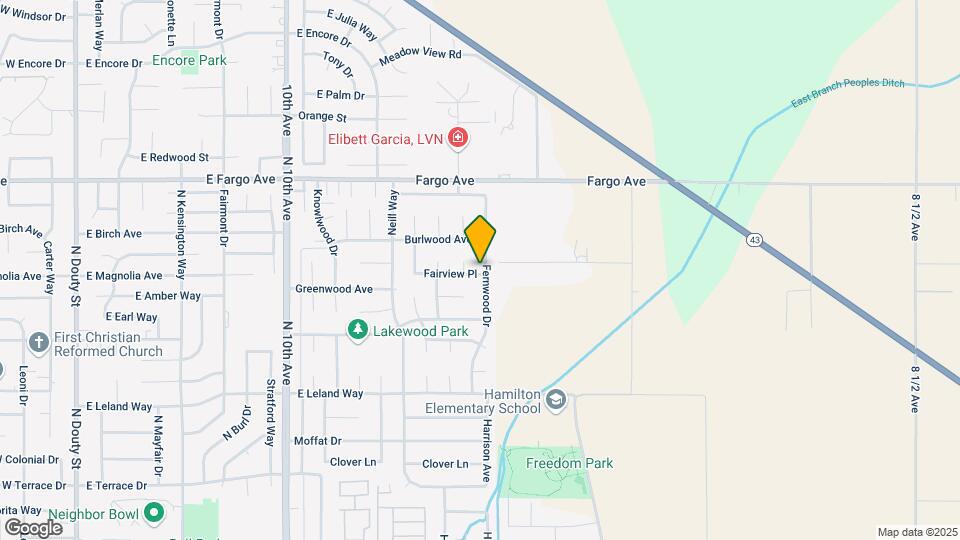 2302 Fernwood Dr Mapa y Detalles de la Ubicación