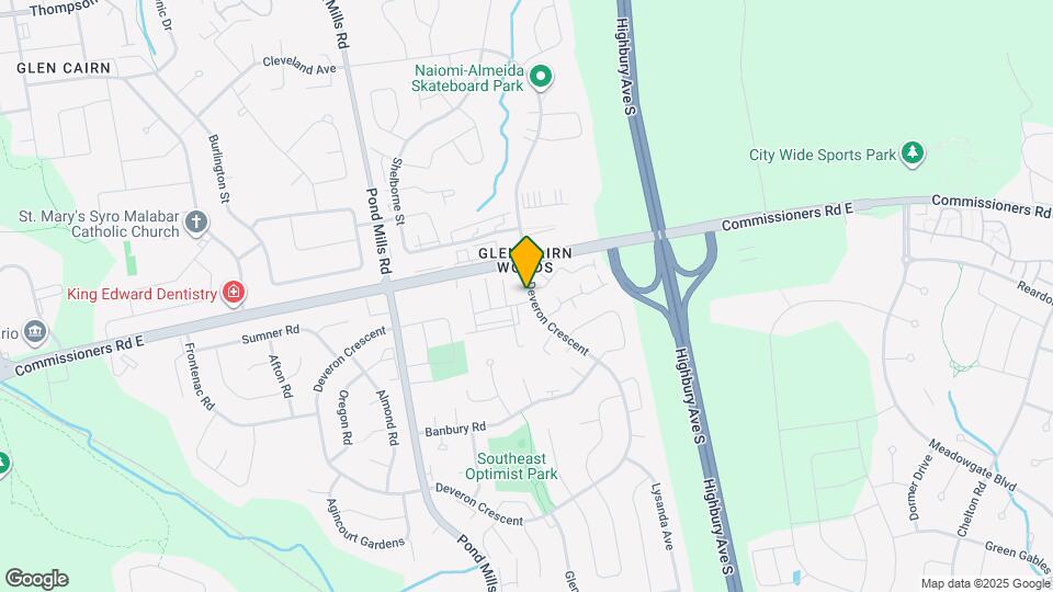 725 Deveron Crescent Map and Location Details