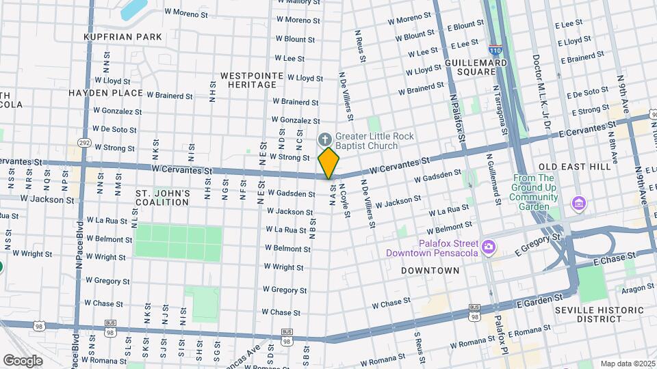 743 N A St Map and Location Details
