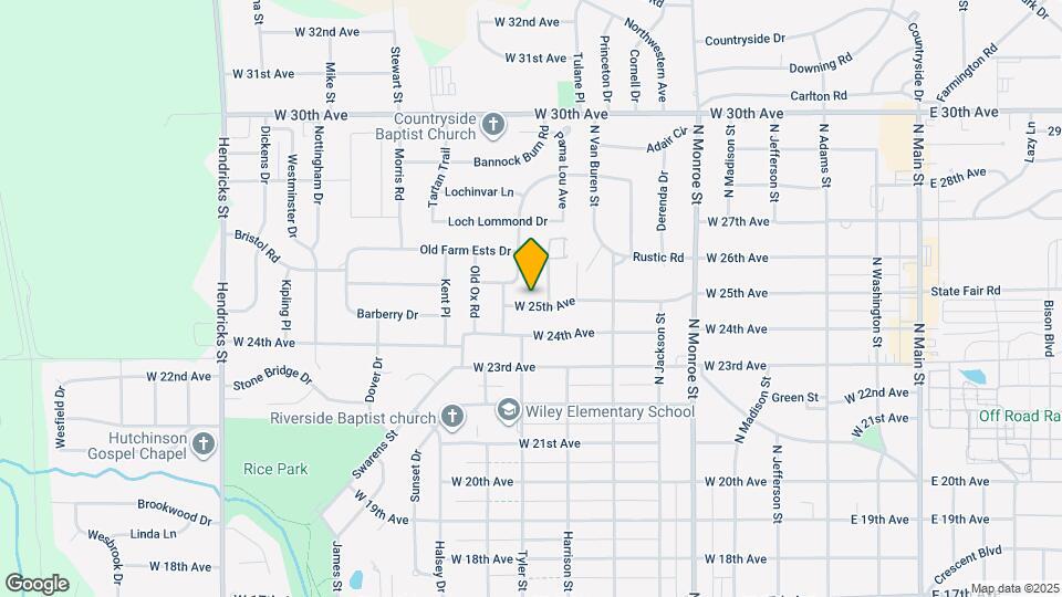810 W 25th Ave Map and Location Details