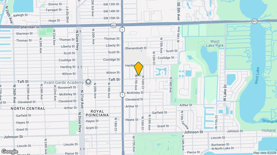 1637 Taft St Map and Location Details