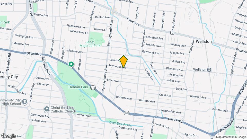 6858 Plymouth Ave Map and Location Details