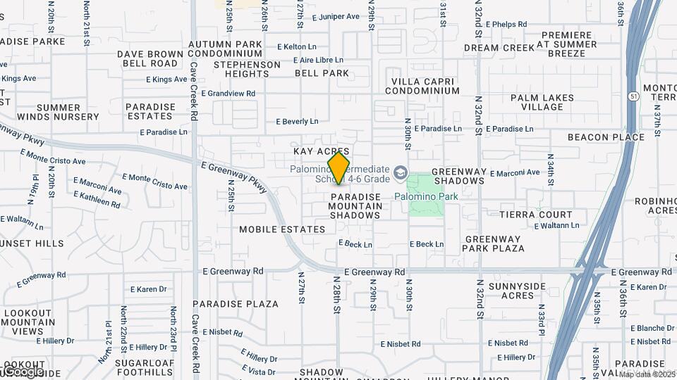 2801 E Kathleen Rd Map and Location Details