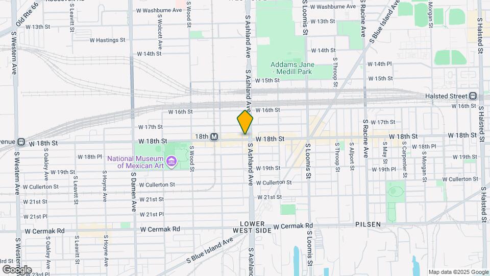 1722 S Ashland Ave, Unit 2R Map and Location Details