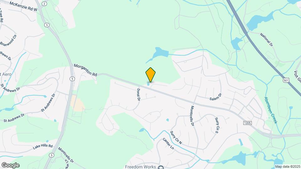 925 Morganton Rd Map and Location Details