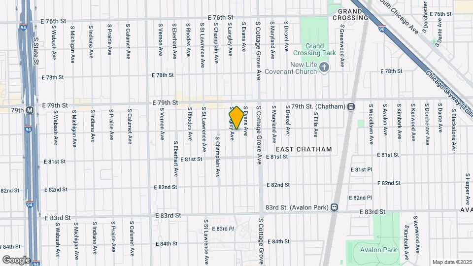 8005 S Langley Ave Map and Location Details