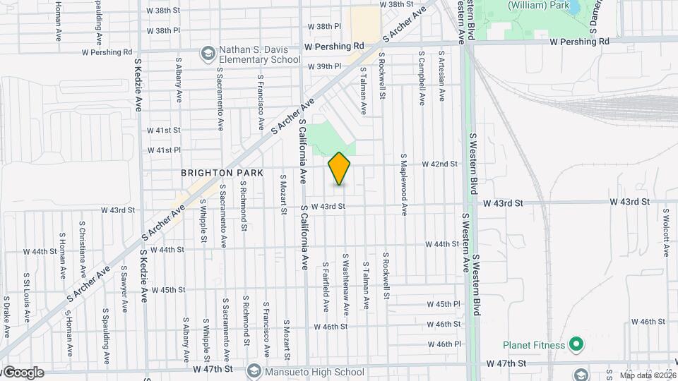 4234 S Washtenaw Ave. Map and Location Details