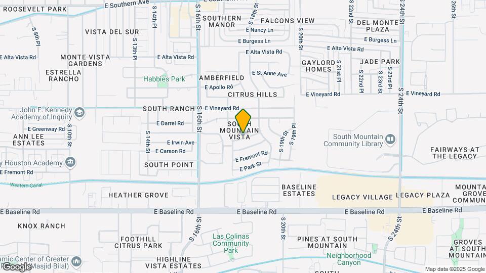 1722 E Carson Rd Map and Location Details
