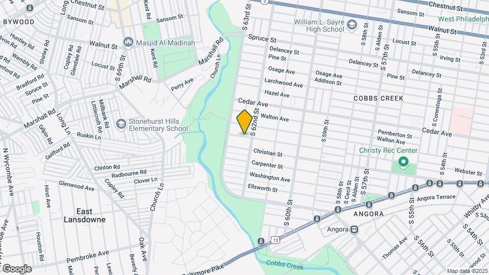 6212 Webster St Map and Location Details