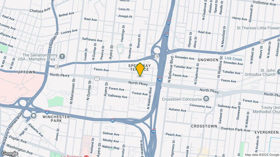 1050 N PARKWAY Ave Map and Location Details