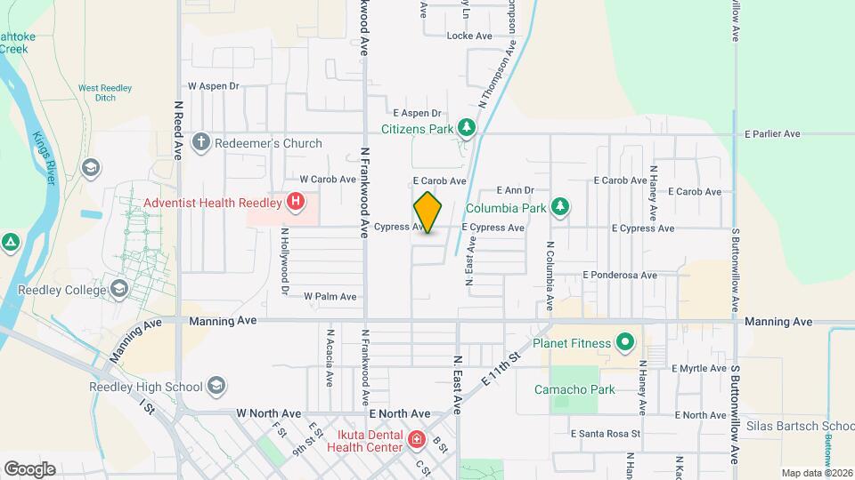 376 E Sycamore Ave Map and Location Details