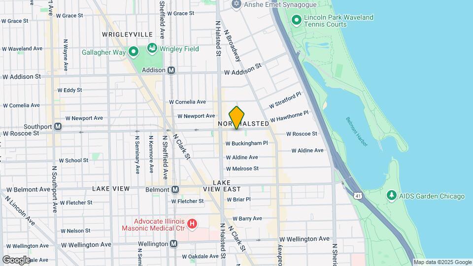 715 W Roscoe St, Unit 2 Map and Location Details