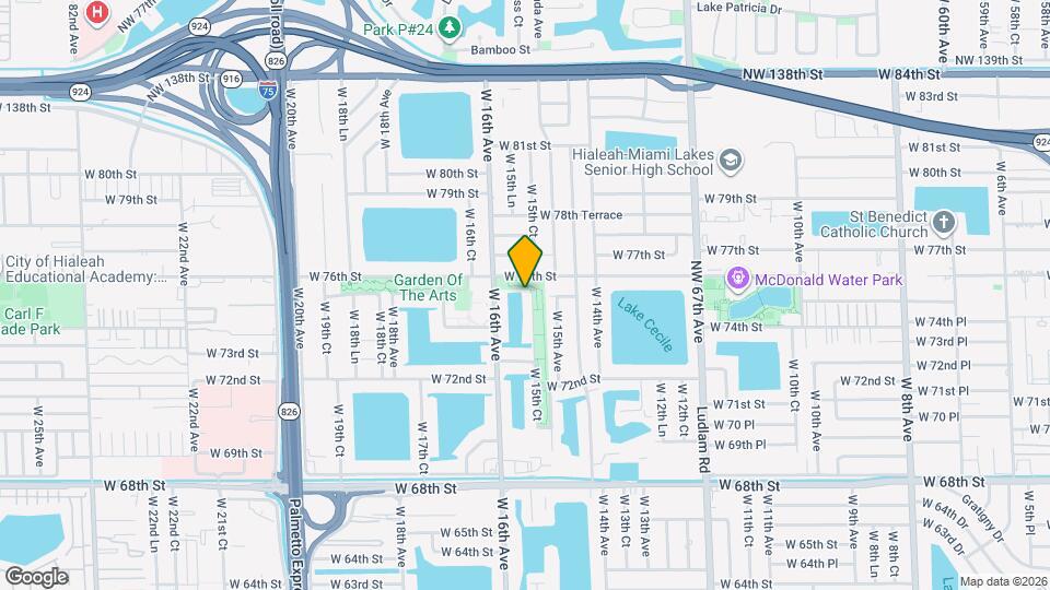 7520 W 15th Ct Map and Location Details