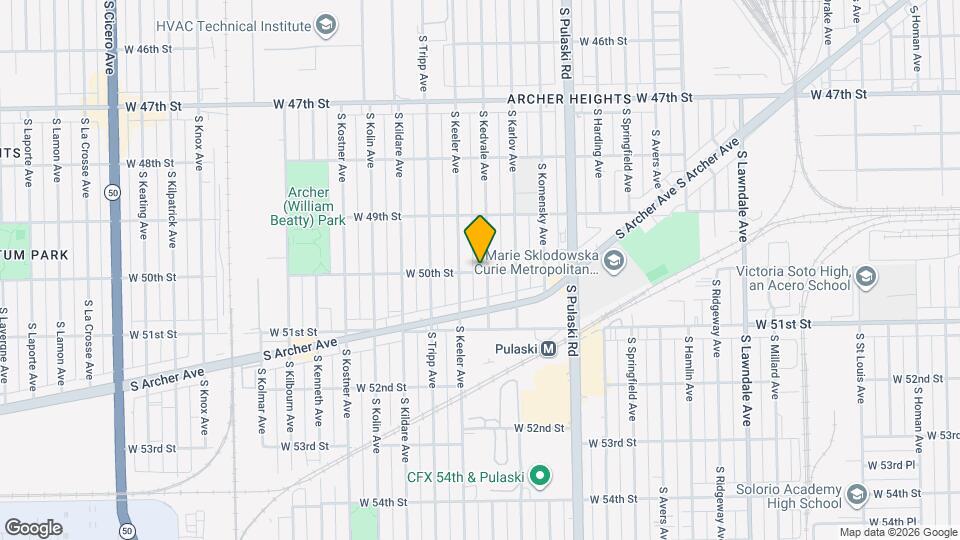 4954 S Kedvale Ave Map and Location Details