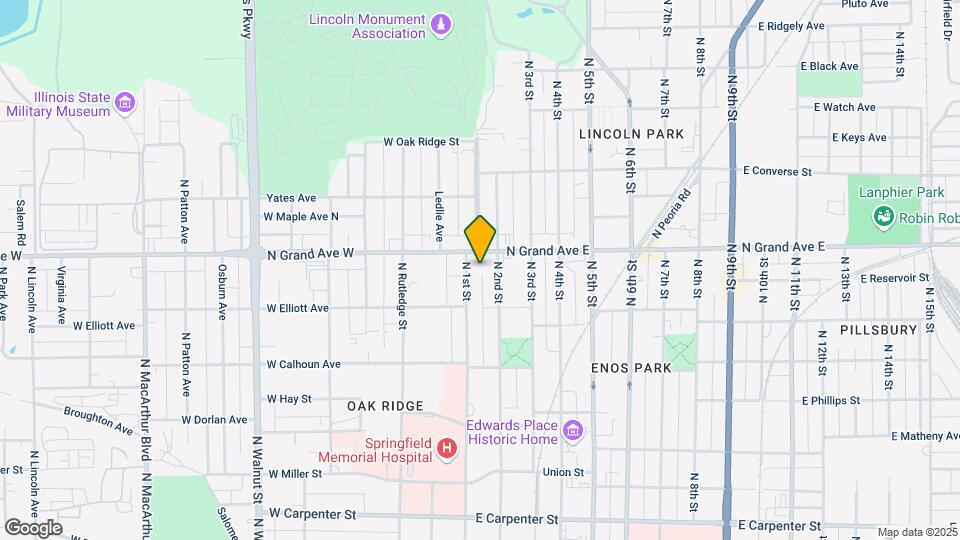 1134 N 1st St Map and Location Details
