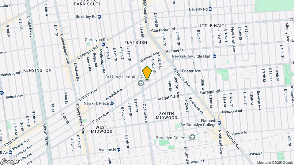 680 E 21st St Map and Location Details