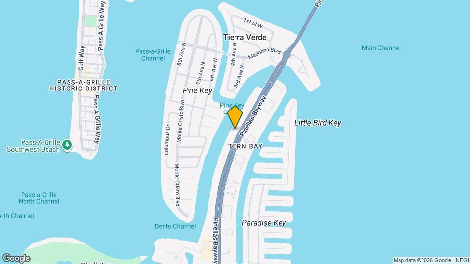 534 Pinellas Bayway S Map and Location Details