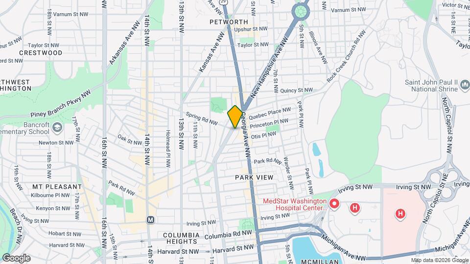 3633 New Hampshire Ave NW Map and Location Details