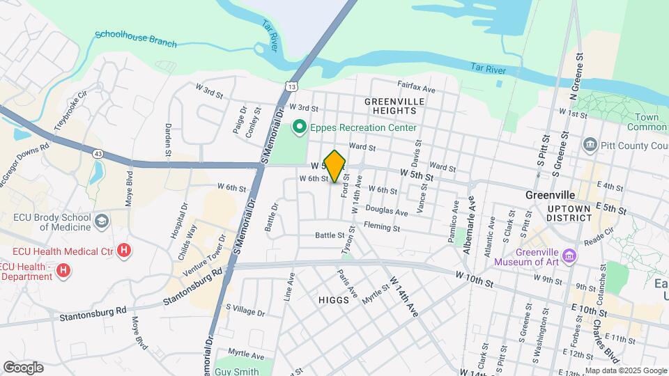 603 Hudson St Map and Location Details