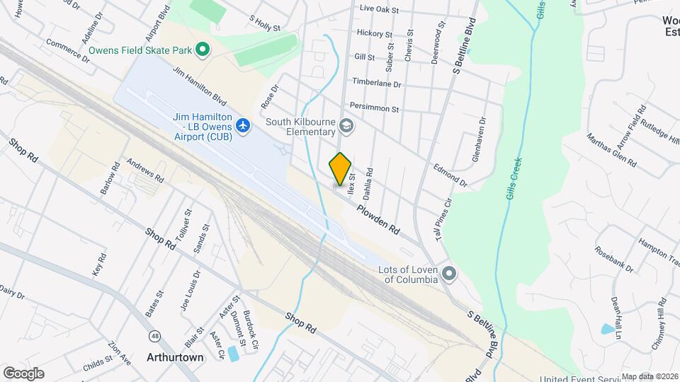 1534 S Kilbourne Rd Map and Location Details