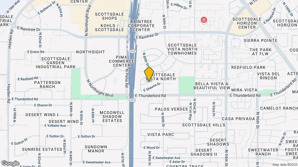 8879 E Friess Dr, Unit ADU Map and Location Details