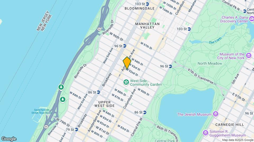 158 W 92nd St Map and Location Details