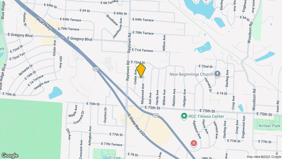 7308 Maywood Ave Map and Location Details