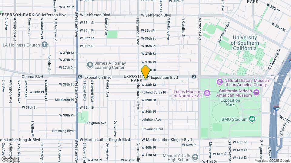 1257 W 38th St Map and Location Details