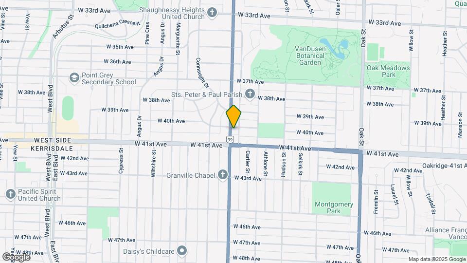 1494 W 40th Ave Map and Location Details
