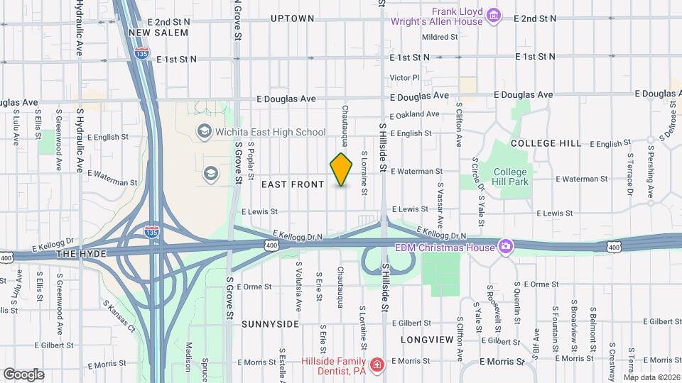 321 Chautauqua Map and Location Details