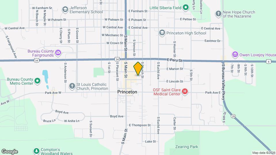 123 E Columbus St, Unit Downstairs Map and Location Details