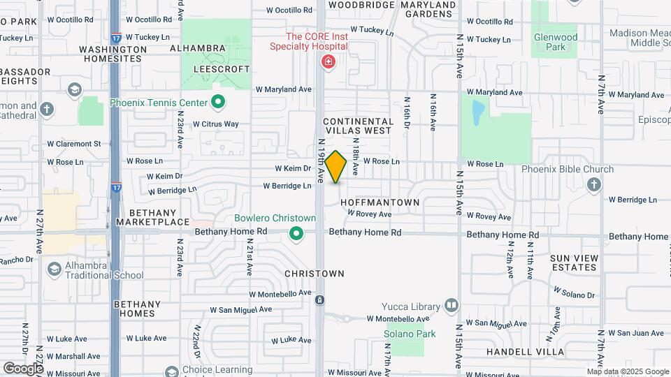 6124 N 18th Dr Mapa y Detalles de la Ubicación