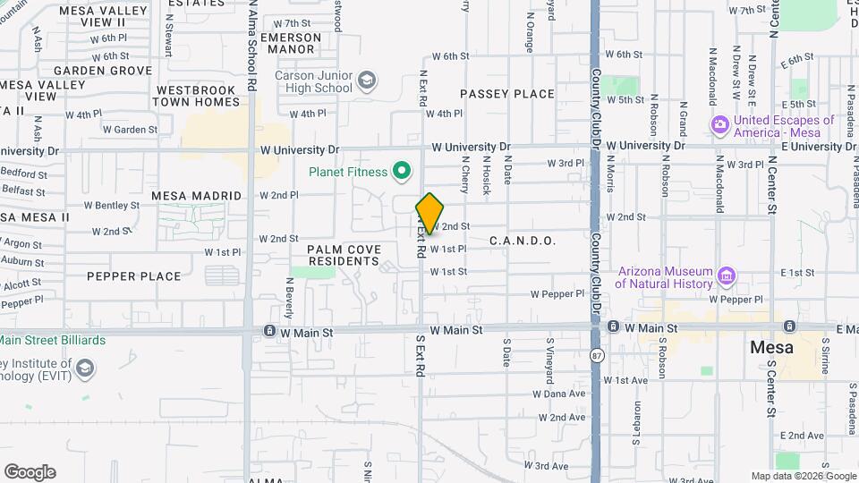 750 W 1st Pl Map and Location Details