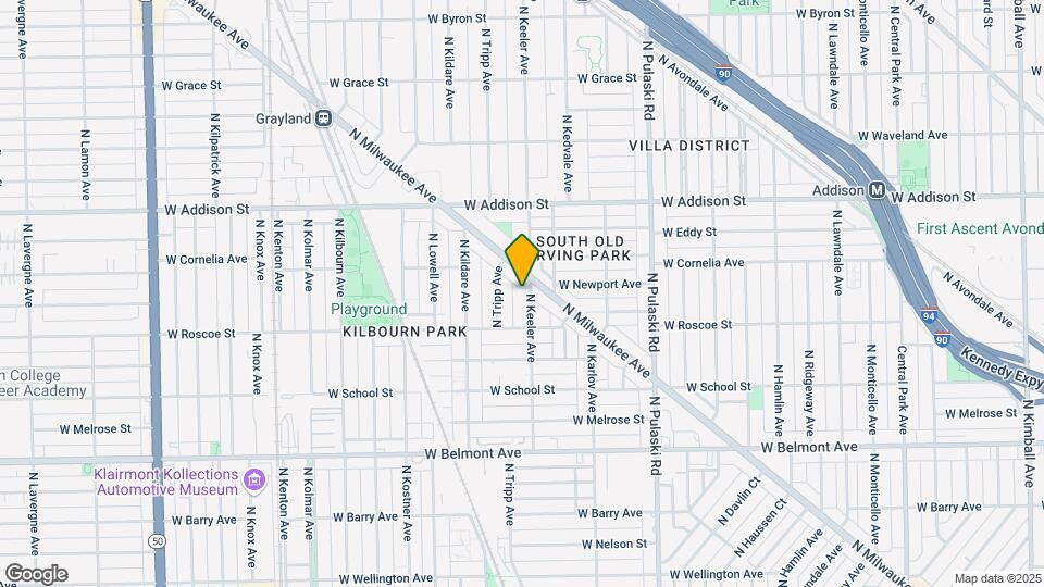3436 N Keeler Ave Map and Location Details
