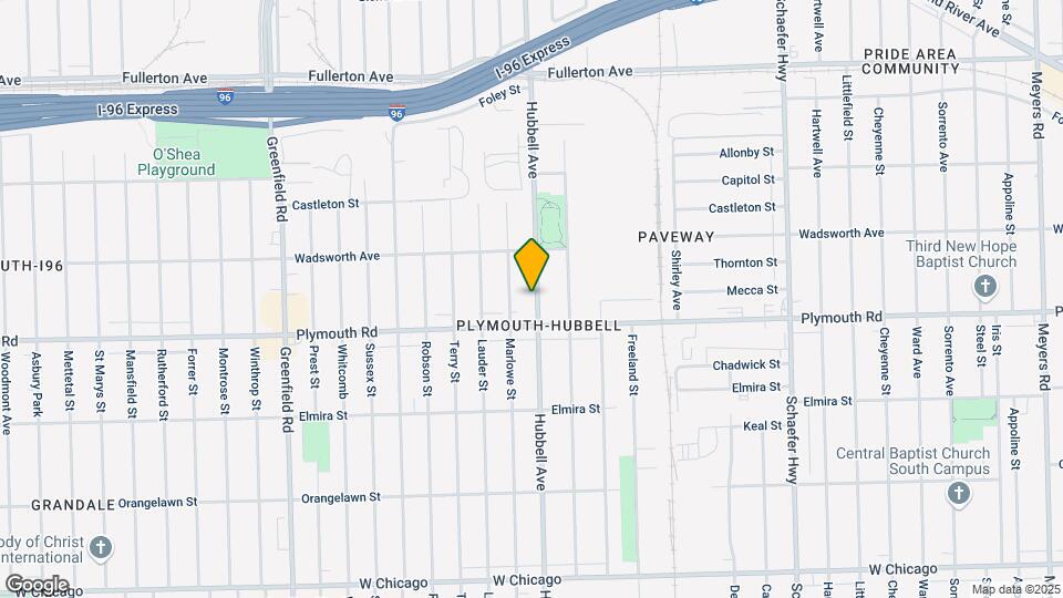 11651 Hubbell St Map and Location Details