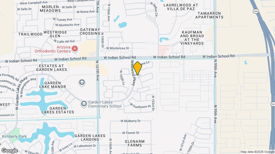 3802 N 104th Ave Map and Location Details