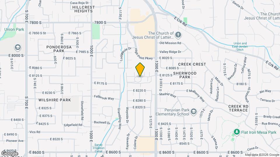 8210 Cottonwood Hills Cir Map and Location Details