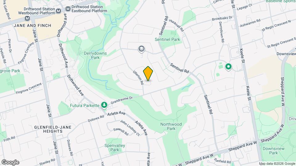 6 Brantley Crescent Map and Location Details