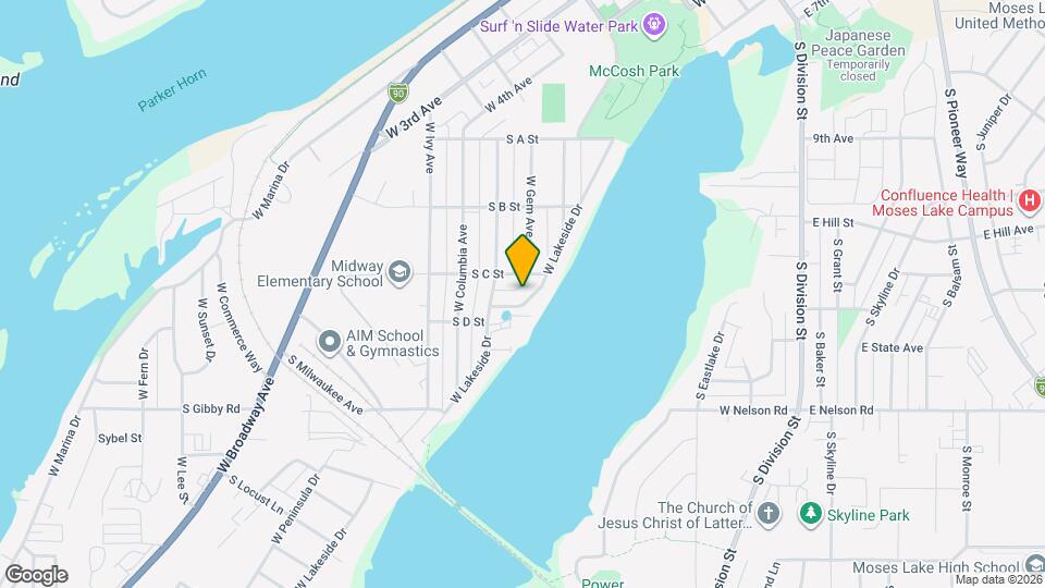 1224 W Lakeside Dr Map and Location Details