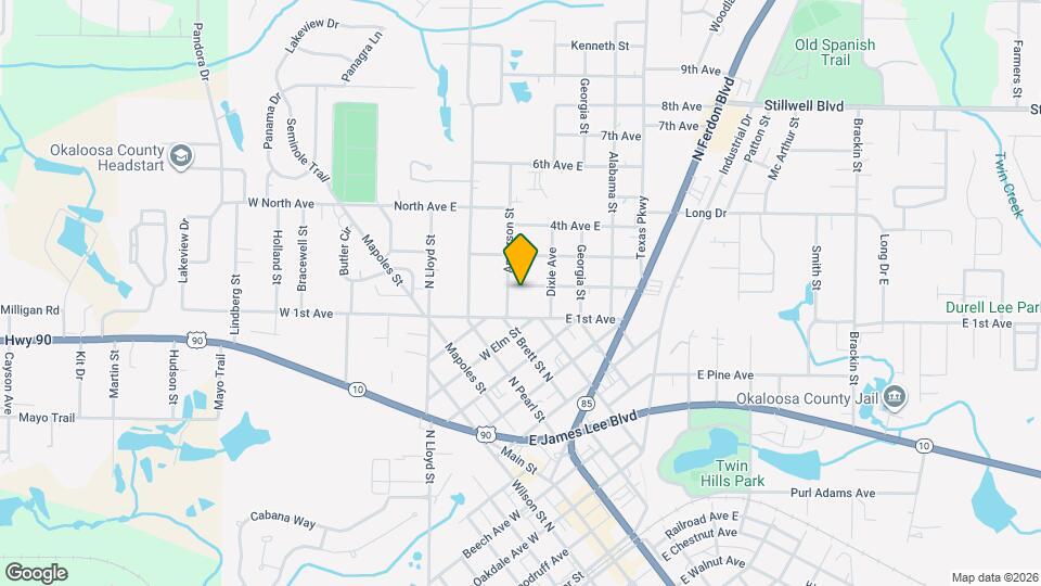 204 E 2nd Ave Map and Location Details